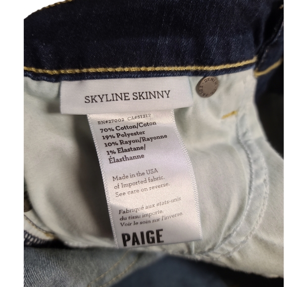 Euc Paige skyline skinny jeans - Picture 4 of 4
